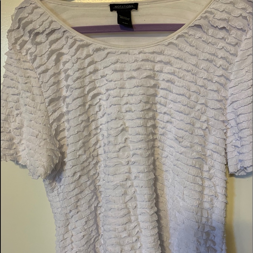 White shell shirt
